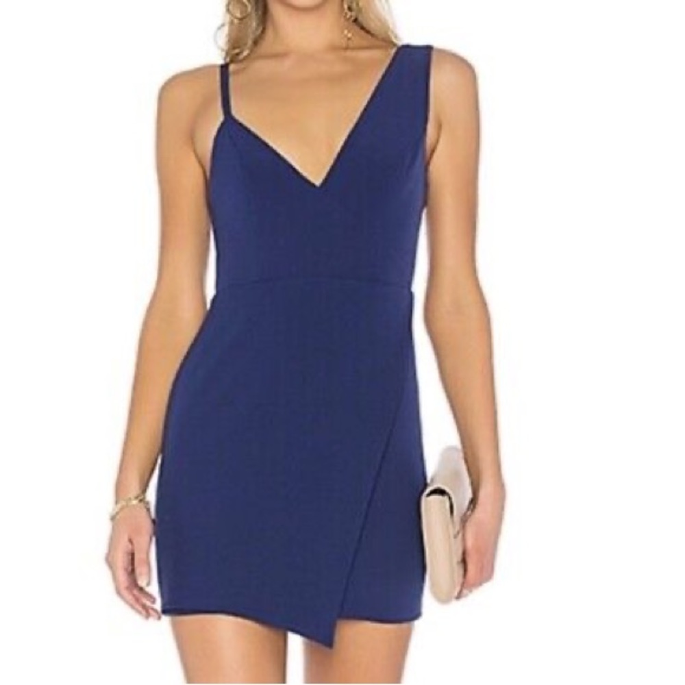 REVOLVE NBD Adios Dress in Indigo Blue size Small